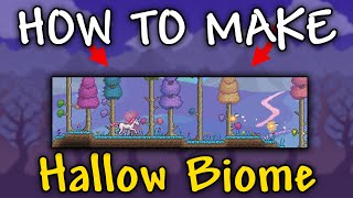 How to Make Hallow Biome in Terraria 1.4.4.9 | Hallow Biome Terraria