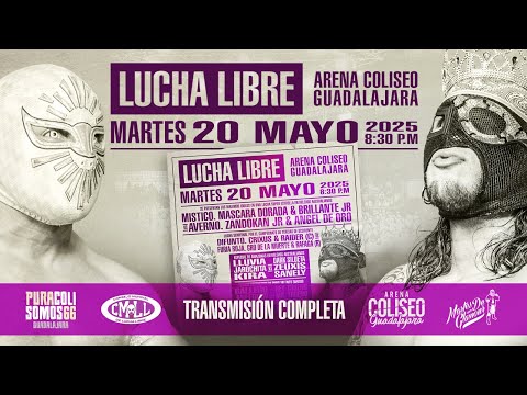 CMLL Martes de Glamour (5/20/2025) Stream & Results: Brillante Jr. & Sky Team In Trios Action, More