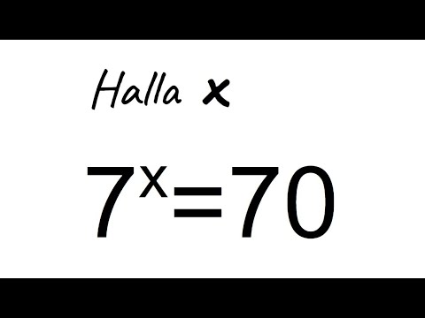 CÓMO RESOLVER ESTA ECUACIÓN EXPONENCIAL. 2 Métodos. Matemáticas Básicas