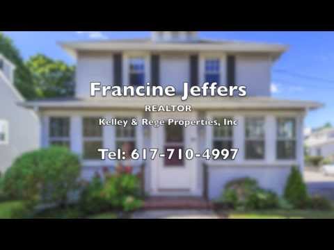 641 Adams St, Milton MA- for sale by Agent Francine Jeffers, Tel 617-710-4997