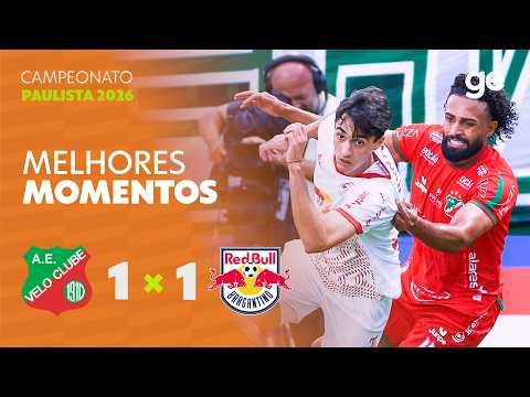 VELO CLUBE 1 X 1 BRAGANTINO | MELHORES MOMENTOS | 7ª RODADA | CAMPEONATO PAULISTA | ge.globo