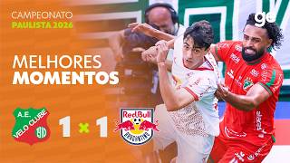 VELO CLUBE 1 X 1 BRAGANTINO | MELHORES MOMENTOS | 7ª RODADA | CAMPEONATO PAULISTA | ge.globo