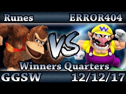 GGSW 62 - Runes (Donkey Kong) Vs. ERROR404 (Wario) Smash Wii U Winners Quarters - Smash 4