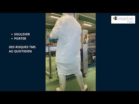 Élévateur Inox - Empileur dépileur de bacs BLOKSMA