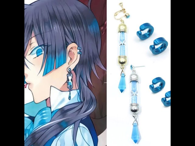 Vídeo relacionado con Vanitas - Pendientes de reloj de arena luminosos, pendientes de cosplay, anime, vanitas, cosplay, klein (small), Zinc