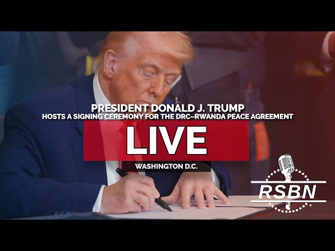 LIVE REPLAY: President Trump Hosts a Signing Ceremony for the DRC–Rwanda Peace Agreement - 12/4/25