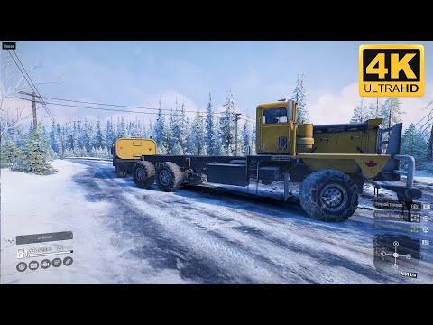 SnowRunner gameplay (PC) - Part 13 PACIFIC P12 in Alaska