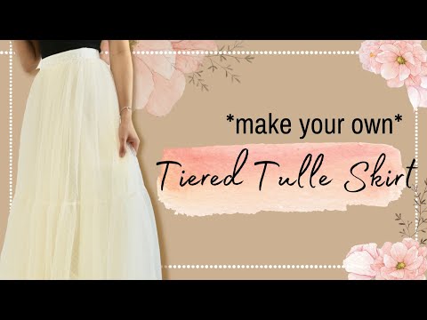 *make your own* Dior-inspired Tulle Skirt Tutorial (Tiered Tulle Skirt)