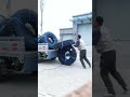 A Labor Saving Tire Loading Process Good Tools And Machinery Make Work Easy