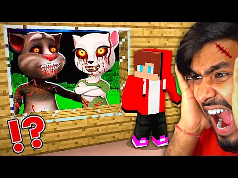 Scary Talking Tom & Angela in Minecraft