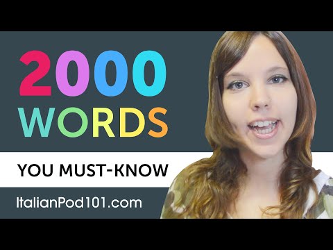 2000 Words Every Italian Beginner Must Know
