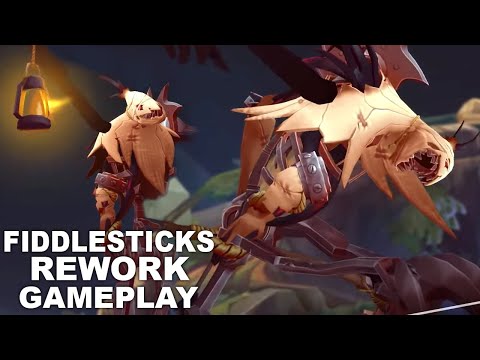 FIDDLESTICKS REWORK HABILIDADES E GAMEPLAY LIBERADAS | NOVO FIDDLESTICKS COM PASSIVA DE CLONES PT-BR