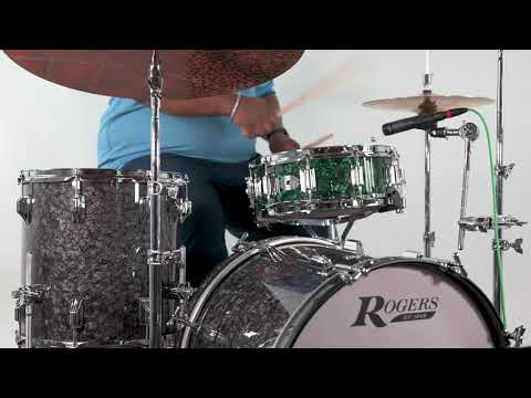 Rogers USA Covington Drum Set 5pc Green Marine Pearl 22" Exclusive Shell Pack image 9