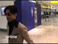 Singer Prince walks unnoticed in airport lounge