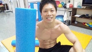 ストレッチポールを使ってユラユラ腕立て伏せ！体幹に効くゥ！