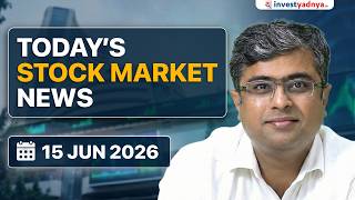 Daily Stock Market News(15-June-2026): FPIs Pull ₹62.8K Cr, Inflation Hits 3.9% & AI Bubble