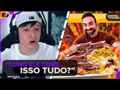 ARUAN REAGE: Corbucci chega de SURPRESA na CHURRASCARIA!! (CORBUCCI EATS) - Cortes do Aruan