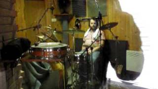 Manofon 2nd album recording session,drums