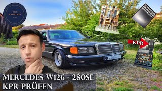 Mercedes R107/W126/W116/W201: Sprawdzanie przekaźnika pompy paliwa