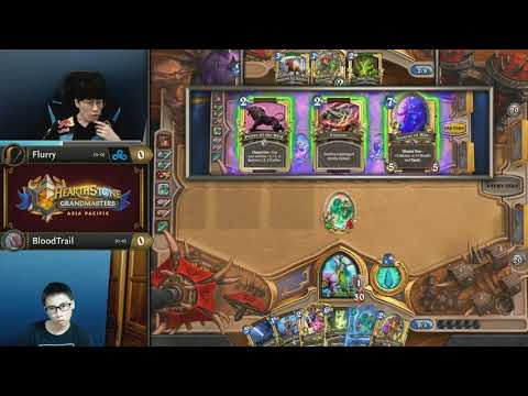 Flurry vs BloodTrail - Hearthstone Grandmasters Asia-Pacific S2 2019 - Week 1