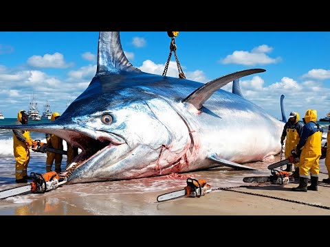 The 50-Ton Giant Swordfish Catch – Extreme Longline Fishing Documentary
