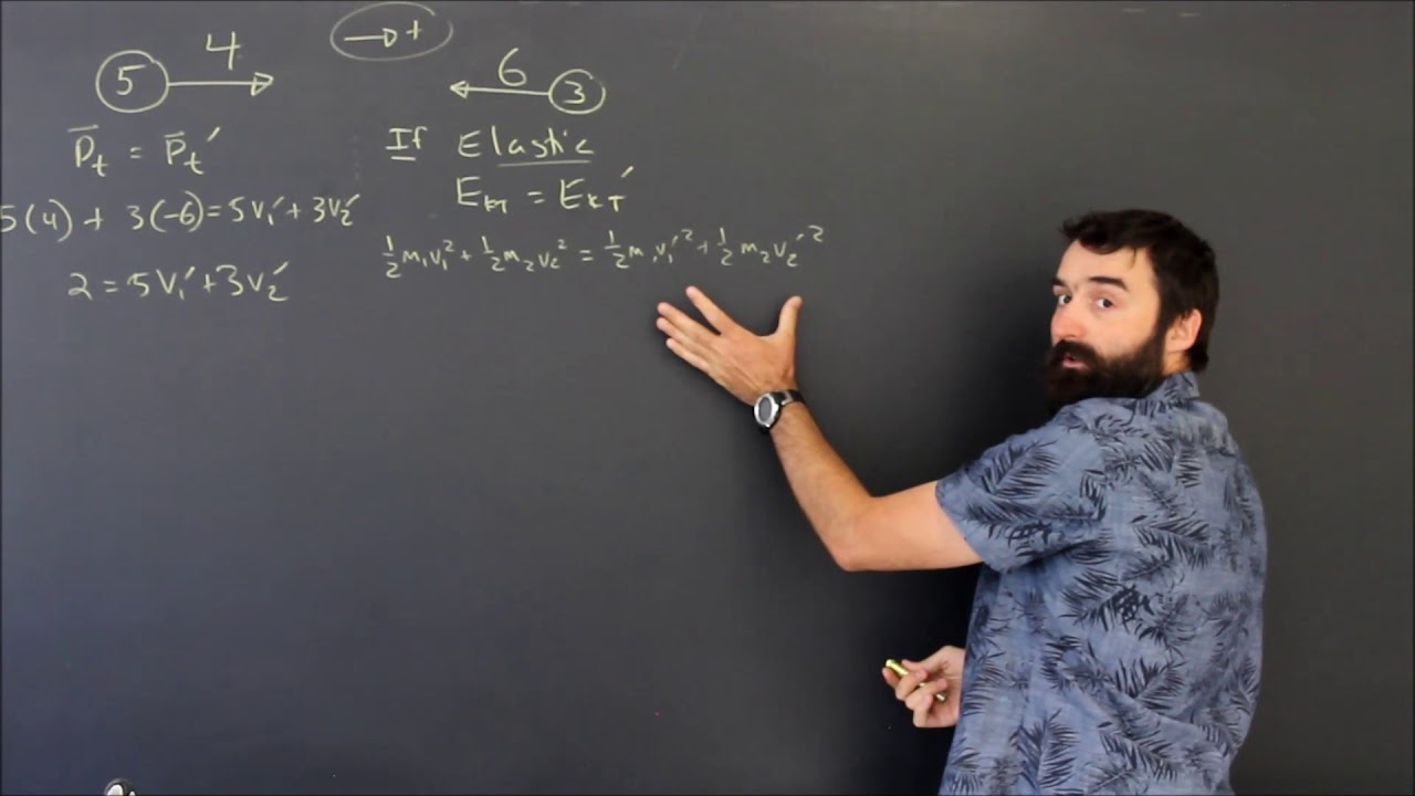 Elastic Collision Using Momentum and Energy