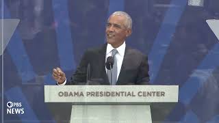 WATCH: American values are 'our greatest inheritance,' regardless of party, Obama says