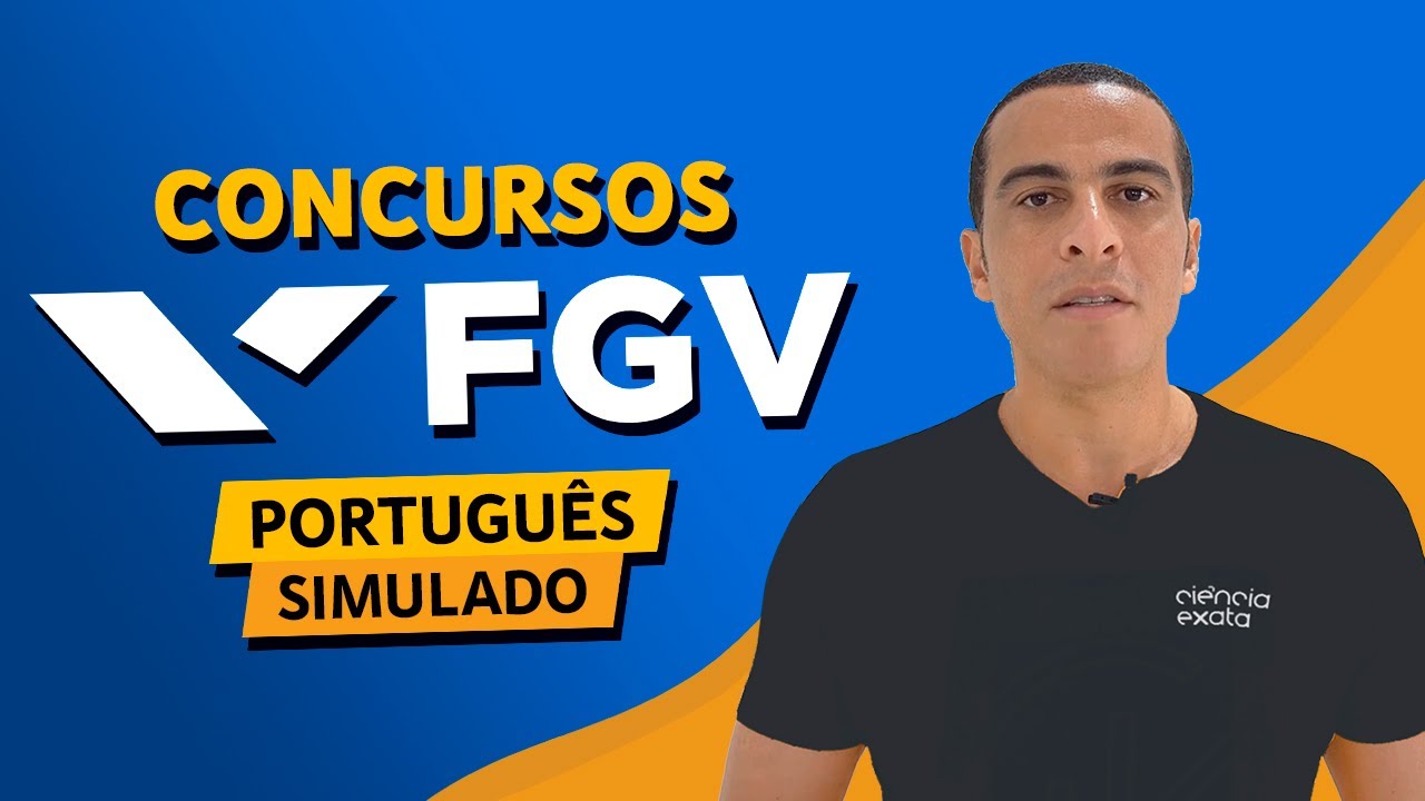 SIMULADO DE PORTUGUÊS - BANCA FGV