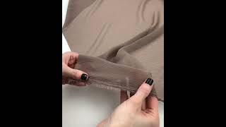 8013-48 Шифон креш цвет Серо-коричневый 70 гр/м2, 150 см на YouTube