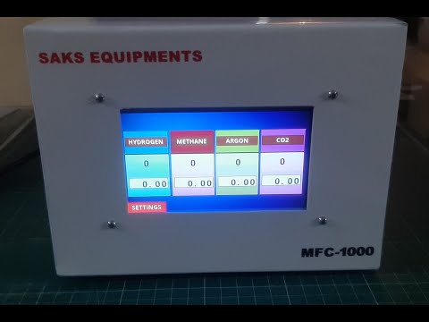 Gas mass flow meter controller for cvd- 4 channel, 0-1000 sc...