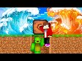 EPIC LAVA and WATER TSUNAMI VS JJ and Mikey SECRET Bunker in Minecraft - Maizen