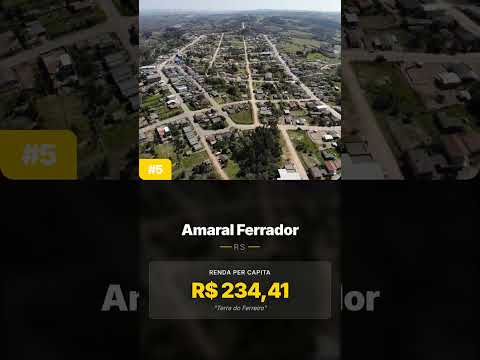 ⚔️ AS 10 CIDADES MAIS POBRES DO RS