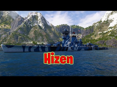 Meet The Hizen! Tier 8 Japanese Battleship (World of Warships Legends)