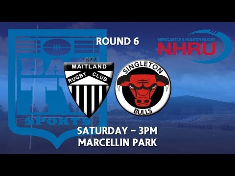 2018 NHRU Round 6 Premier 1 - Maitland v Singleton Bulls