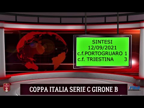 Sintesi Coppa Italia Serie C c.f.Portogruaro 1- c.f.Triestina 3 -12/09/2021 Stadio P.G.Mecchia