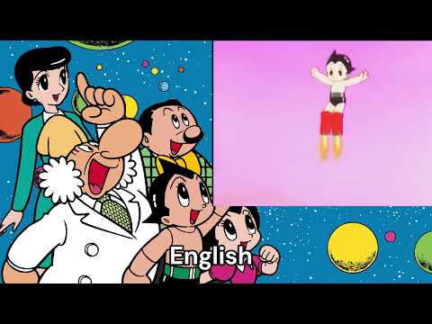 Astro Boy 1980 Intro Multilanguage Comparasion
