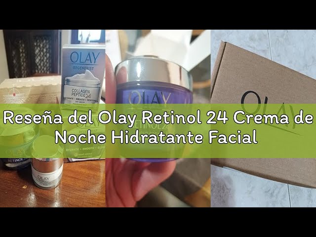 Vídeo relacionado con Olay Retinol 24 Crema de Noche Hidratante Facial RECAMBIO, Con Vitamina E Antioxidante. Cuidado de la piel Well-aging 50 ml