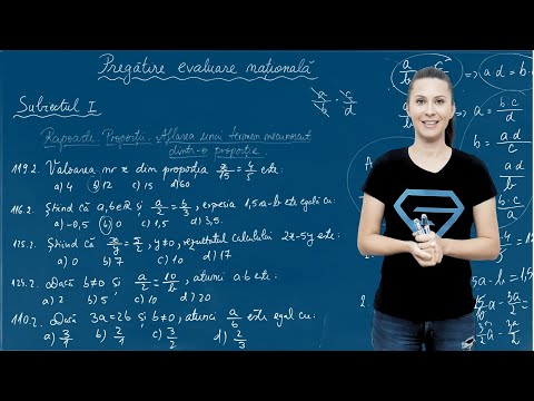 Rapoarte și proporții - Pregătire Evaluarea Națională - Clasa a VIII-a