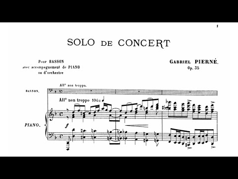 Gabriel Pierné: Solo de concert, Op. 35 (1898)