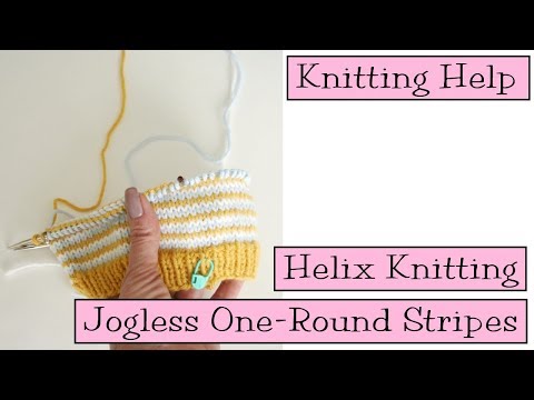 Knitting Help - Helix Knitting (Jogless One-Round Stripes)