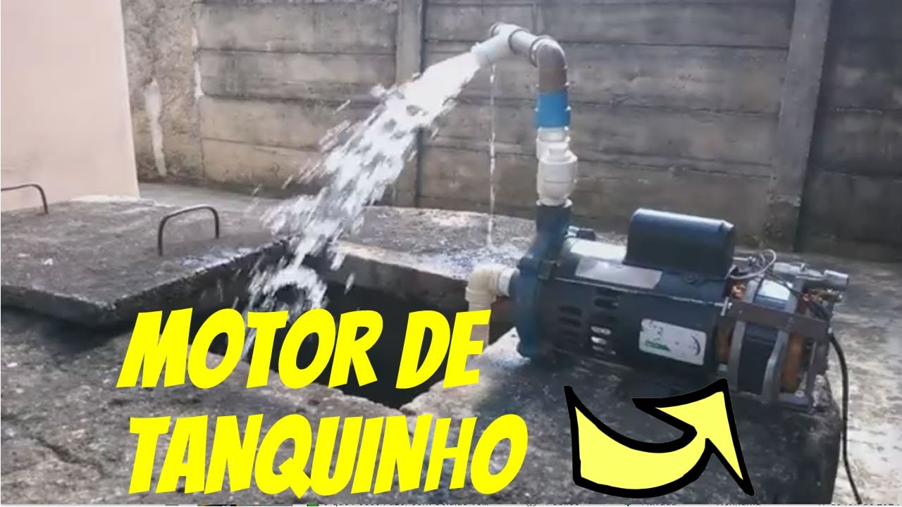 COLOQUEI UM MOTOR DE TANQUINHO NUMA BOMBA DE 1/2 CV. SERÁ QUE FUNCIONOU?