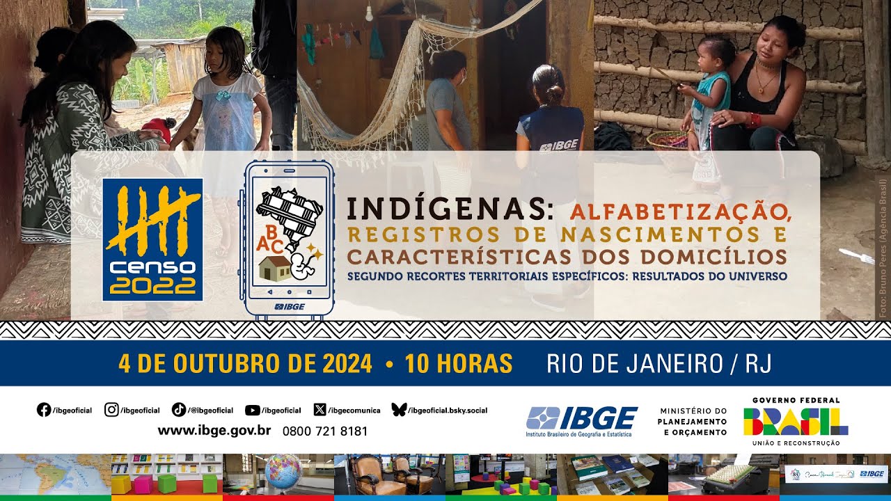 Ao vivo: IBGE divulga dados do Censo 2022 Indígenas