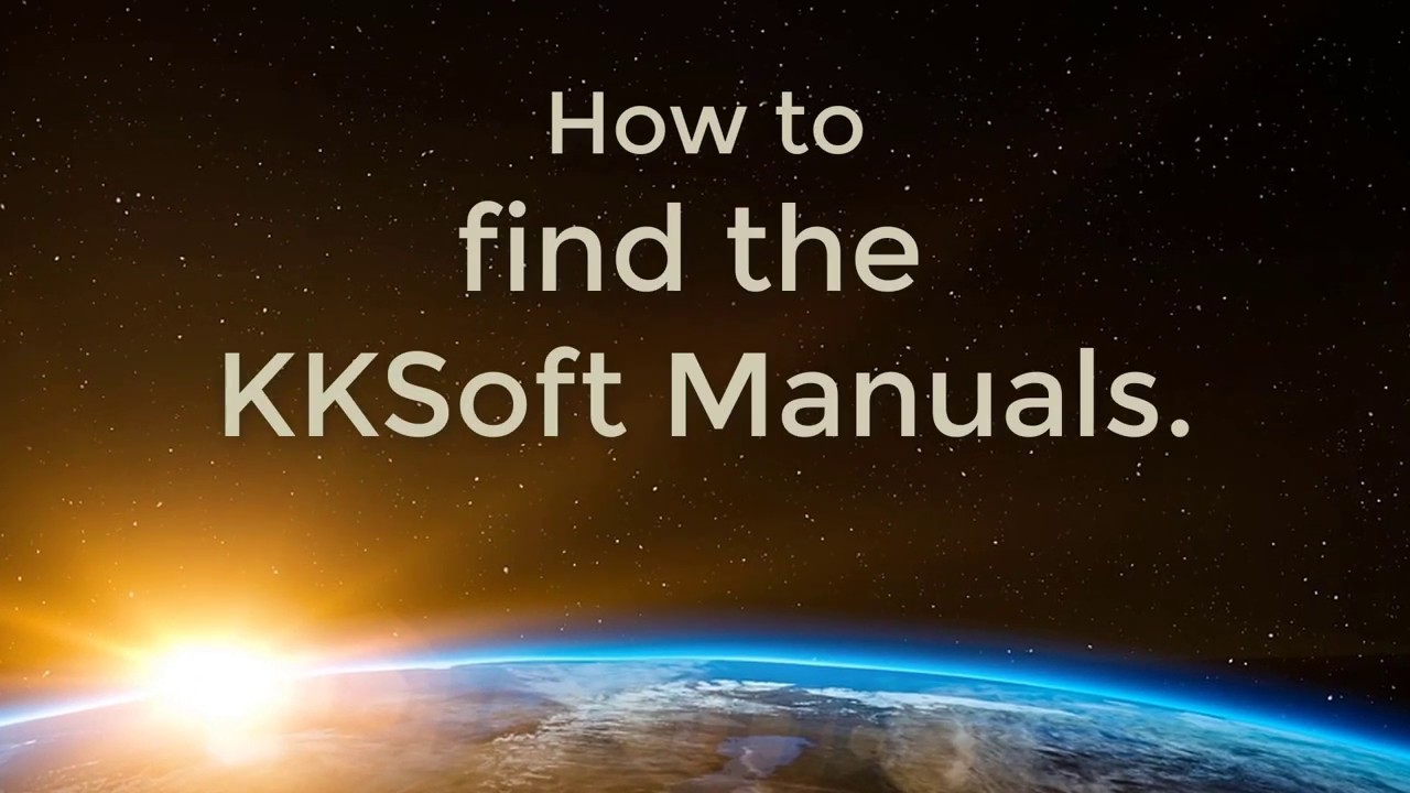 Finding the Manuals for KKSoft