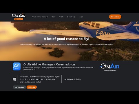 ON AIR Airline Manager ✈ Start in die Karrieresimulation für den Flugsimulator #blind #msfs2020 #001