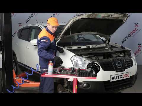 Så byter du fjäderbensstödlager, rep. sats, stötdämpare, fram på NISSAN QASHQAI 1 [Guide]