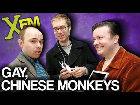 XFM S3E6 - "Gay Chinese Monkeys" - Karl Pilkington, Ricky Gervais, Steve Merchant