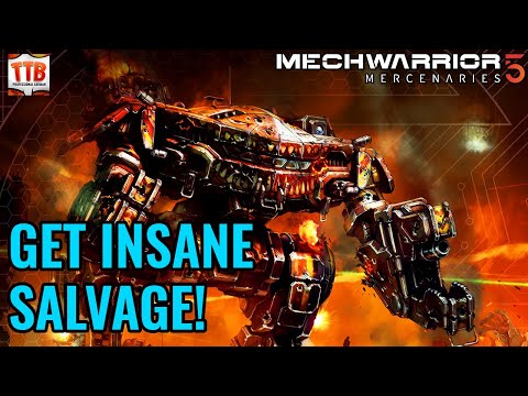 MASSIVE SALVAGE! AC20 HEADHUNTING! - Mechwarrior 5: Mercenaries - MW5