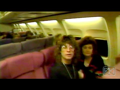 A walk through the plane to the Moscow Music Peace Festival 1989/  Ozzy gives some  love to Sharon