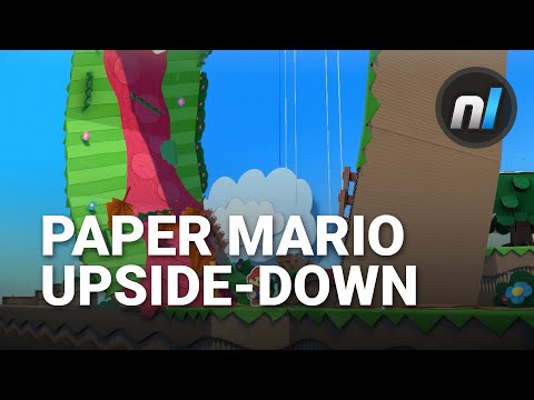 Crazy Upside-Down Chase Sequence in Paper Mario Color Splash