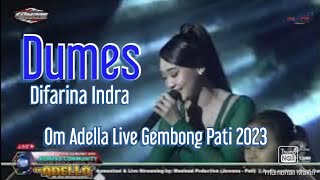 Download lagu Dumes - Difarina Indra - Om Adella Live Gembong Pati 2023 mp3